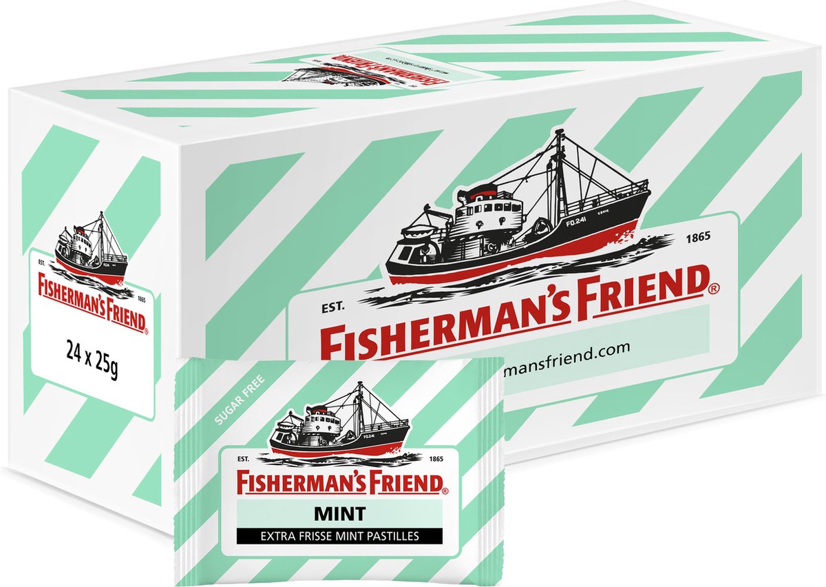 Fisherman's Friend menthe forte verte sans sucre (24x 25gr)