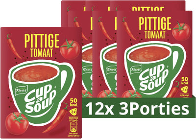 Knorr cup a soupe - tomate épicée - sans exhausteurs de goût, colorants et conservateurs - 36 portions