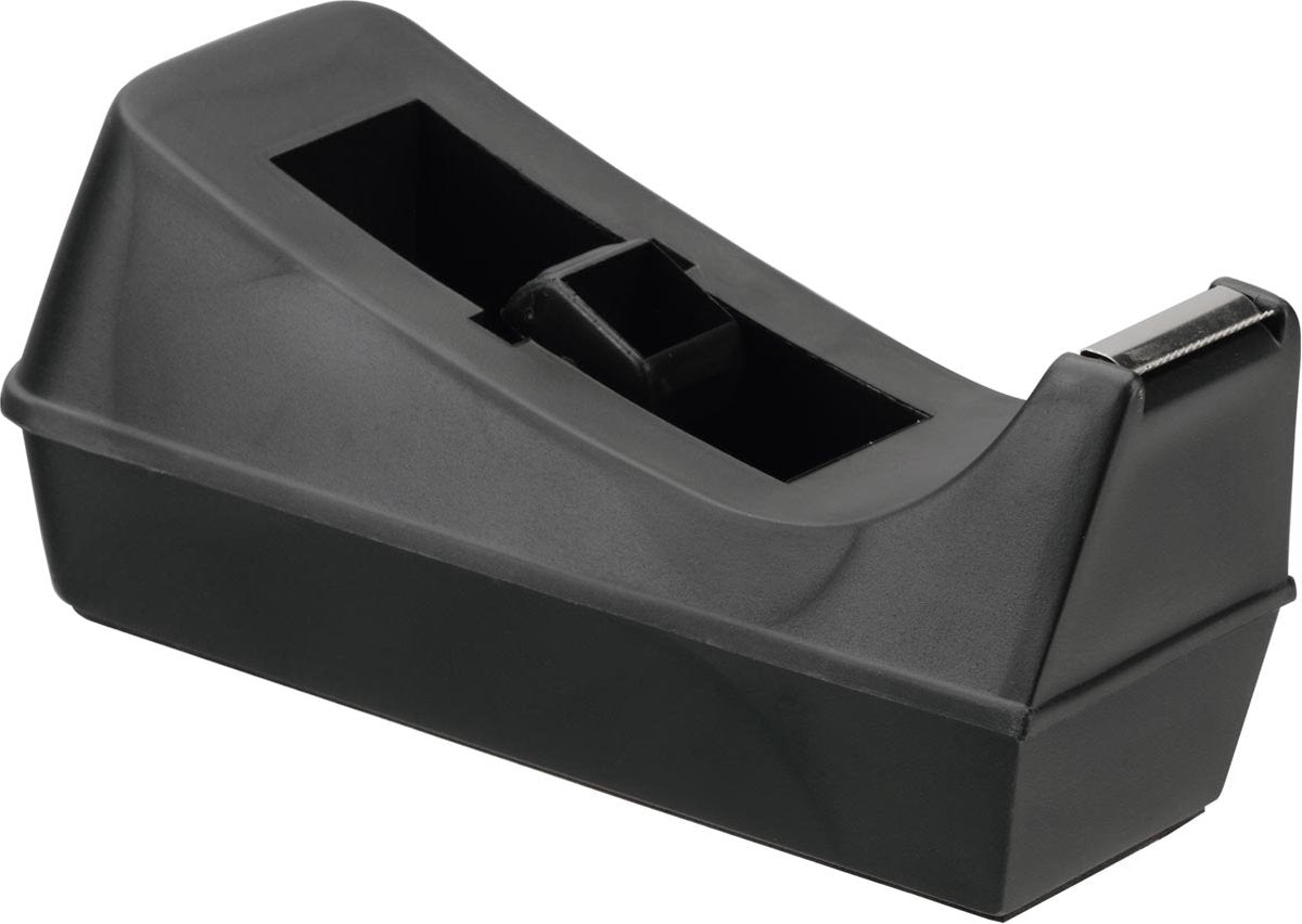 Dévidoir de ruban adhésif Q-connect, pour rouleaux 19 mm x 33 m, noir