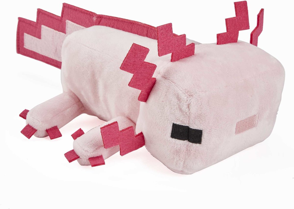 Mattel minecraft peluche figurine axolotl 20 cm peluches