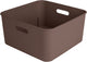 Sunware sigma home boîte cube 12,5l - 31,3x31,3x15,7 cm - marron