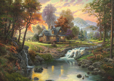 Puzzle Schmidt - retraite de montagne Kinkade
