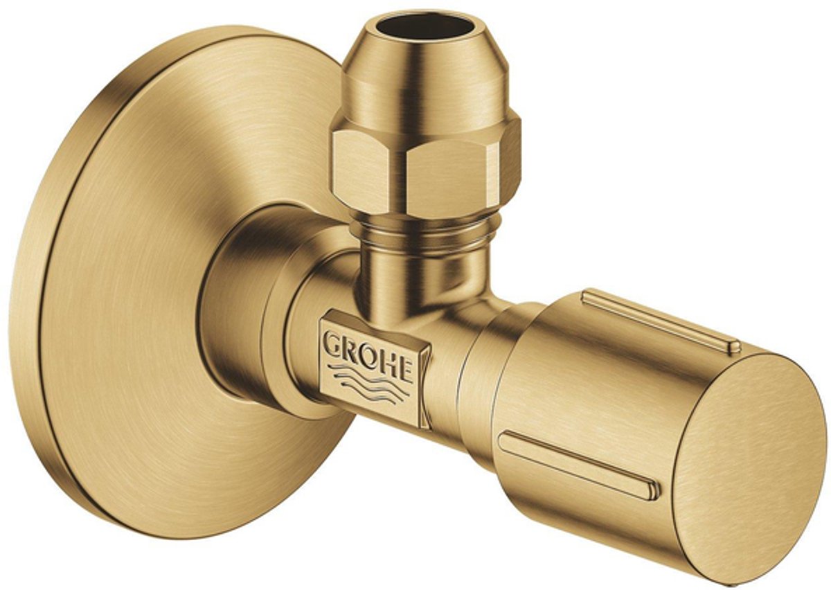 Vanne d'angle Grohe 1 2'' x 3 8'' raccord à compression cool Sunrise (brossé)