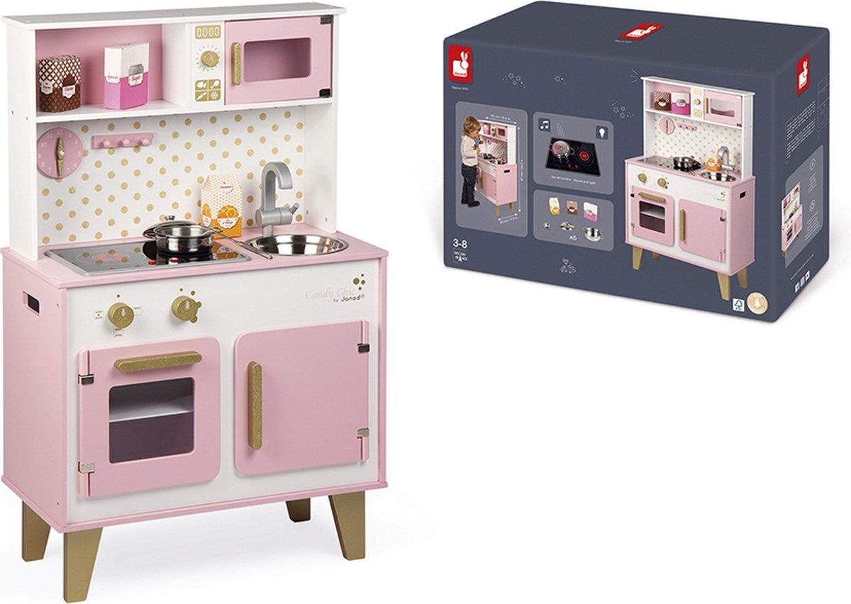 Janod - candy chic - grande cuisine ludique avec son et lumière