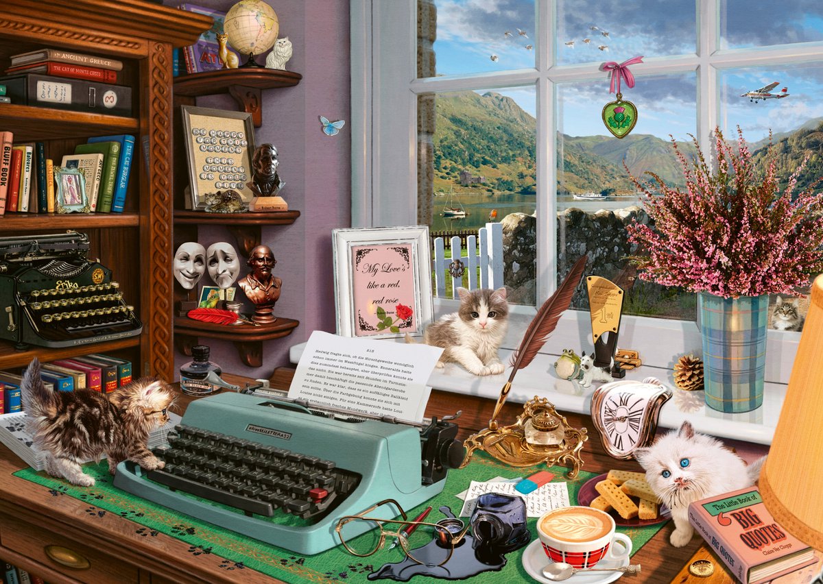 Puzzle Schmidt Steve Read Desk - 1000 pièces de qualité supérieure.