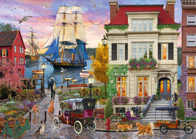 Schmidt - puzzle - Bateau dans le port - 1000 pièces - adultes - à partir de 12 ans