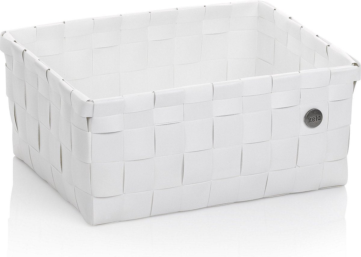 Kela salle de bain - panier néo 24x31x14 cm - polypropylène - blanc