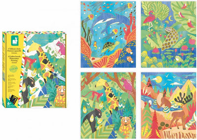 Janod - les ateliers du calme - coffret bricolage peinture animalière