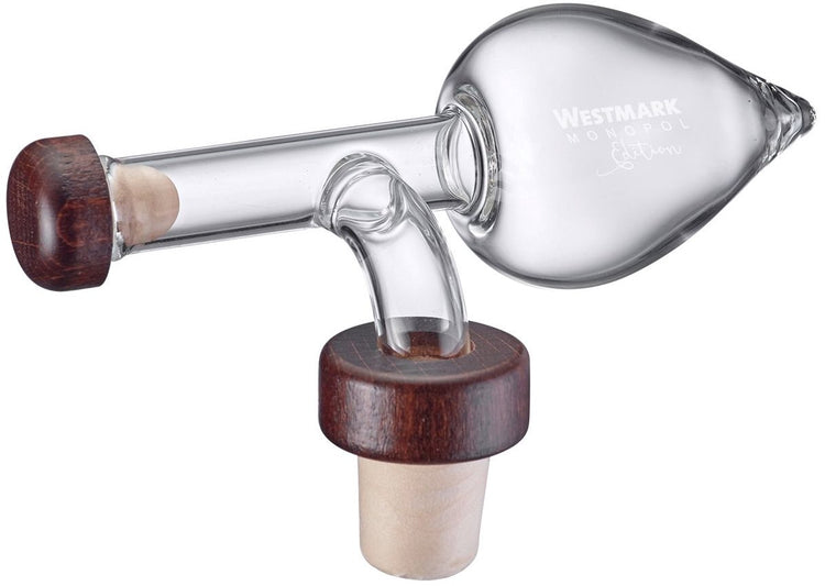 Cuillère Westmark, capacité : 35 ml, pour spiritueux, vinaigre ou huile, hermétique, verre plastique bois, gourmet, marron transparent, 99033380