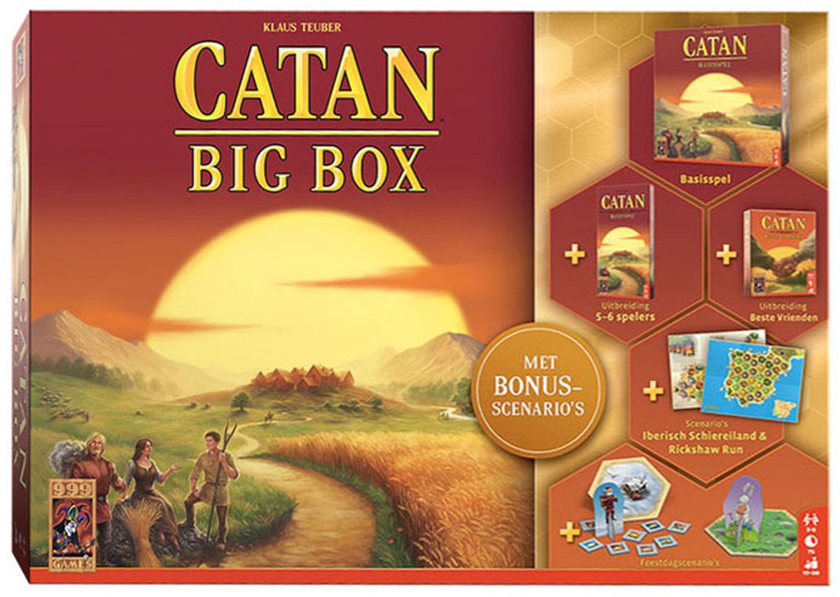 999games 999 games - catan : grande boîte - jeu de société