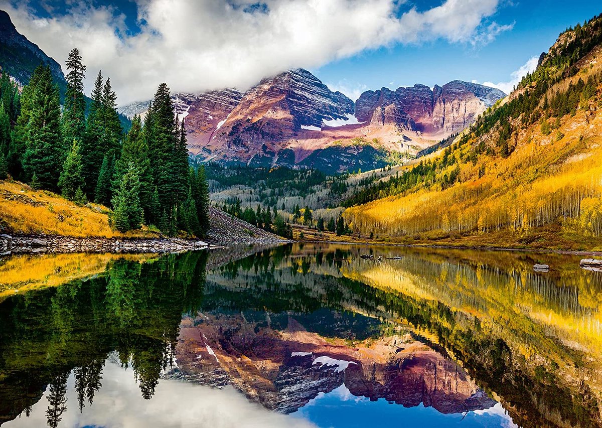 Ravensburger puzzle tremble, colorado - paysage de 1000 pièces.