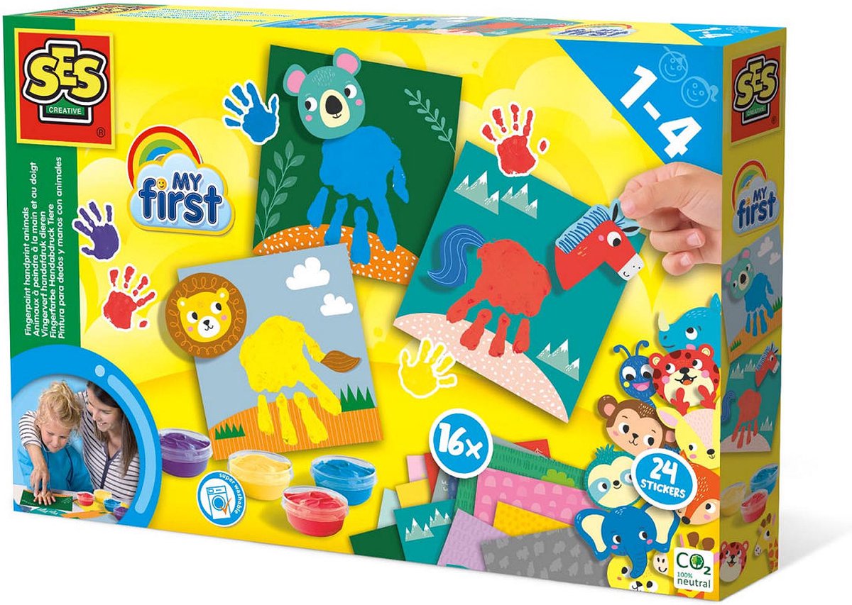 Ses mon premier - Finger Paint Handprint Animaux