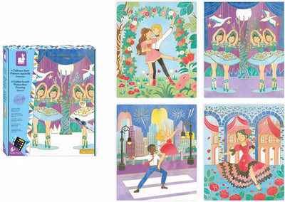 Janod - les ateliers du calme - coffret de peinture danseuses