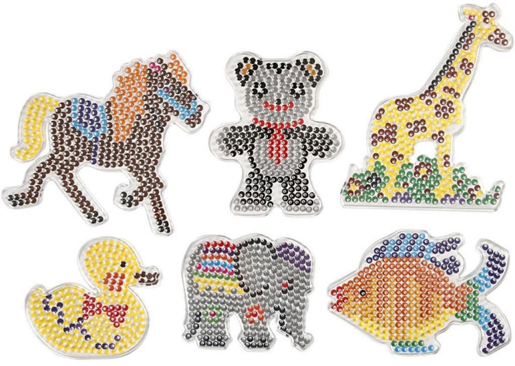 Creativ company assiette de base, canard, éléphant, girafe, ours, cheval et poisson, dim. 10x11-13x16,5 cm, moyen, 6 pièces 1 boîte