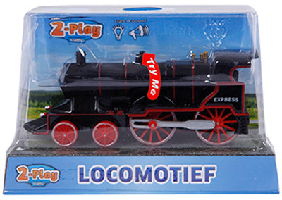 Locomotive moulée à 2 jeux avec lumière et son, 14 cm