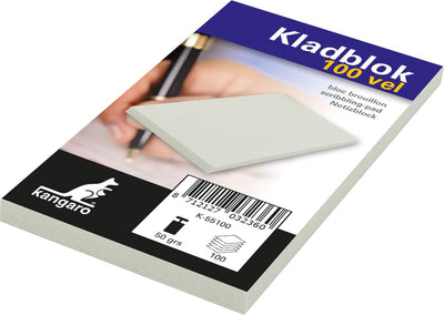 Bloc-notes Kangaro - 6,75 x 11 cm - 100 feuilles avec feuille de couverture - k-55100