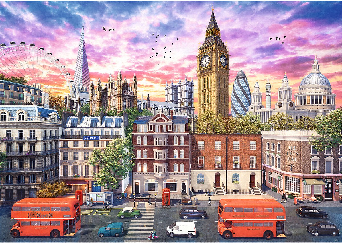 Trefl - puzzles - 4000 - se promener dans Londres