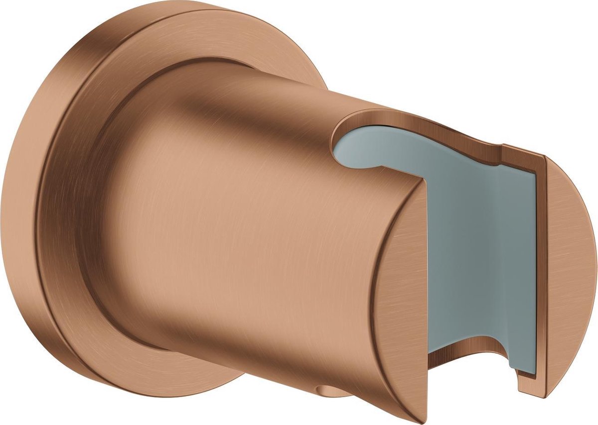 Support mural pour douche à effet de pluie Grohe - rond - or coucher de soleil (bronze mat) - 27074dl0