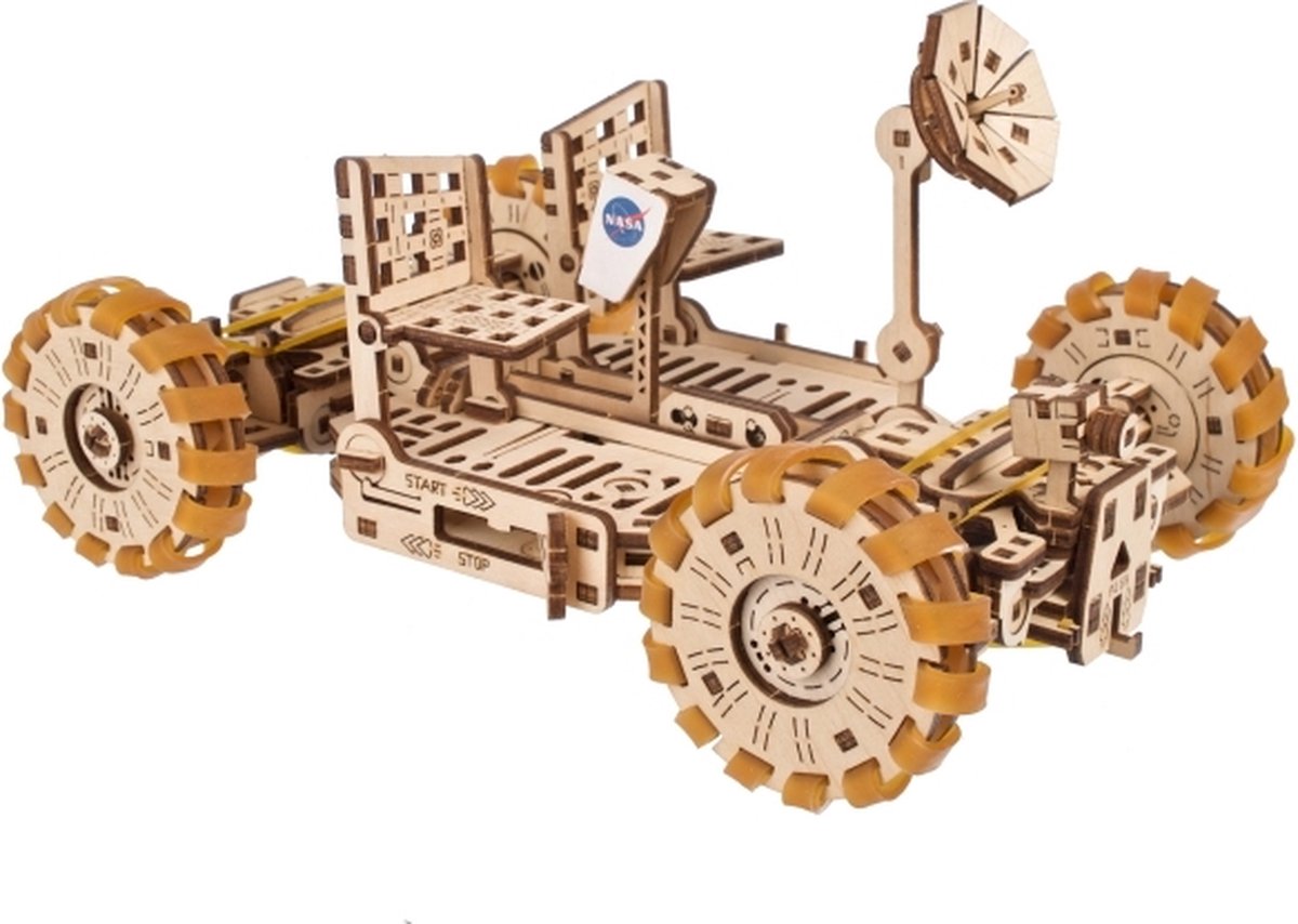 Ugears modélisme 3D - NASA Lunar Rover - kit de construction mécanique bois - jouets éducatifs