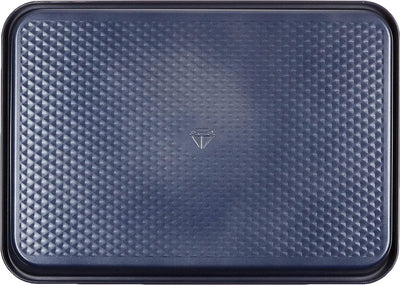 Moule à gâteau diamant bleu 22x25,2 cm - revêtement antiadhésif sans PFA - couche de cuisson en céramique - passe au four jusqu'à 230°c - rectangulaire - bleu