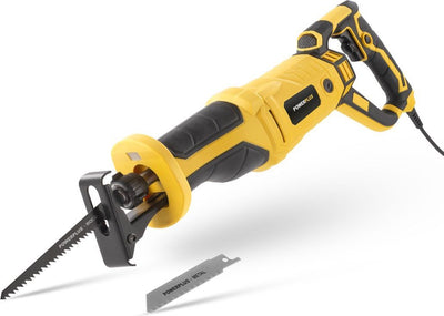 Scie alternative électrique Powerplus powx03971 - Machine à scier 900w - 2600min-1 - outils avec 2 accessoires.