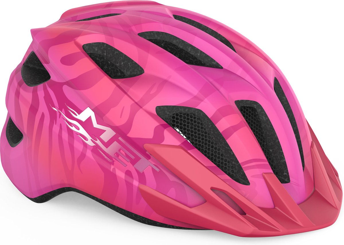 Avec casque de vélo crackerjack garçons filles - casque de vélo enfants - taille unique (52-57cm) - rose mat