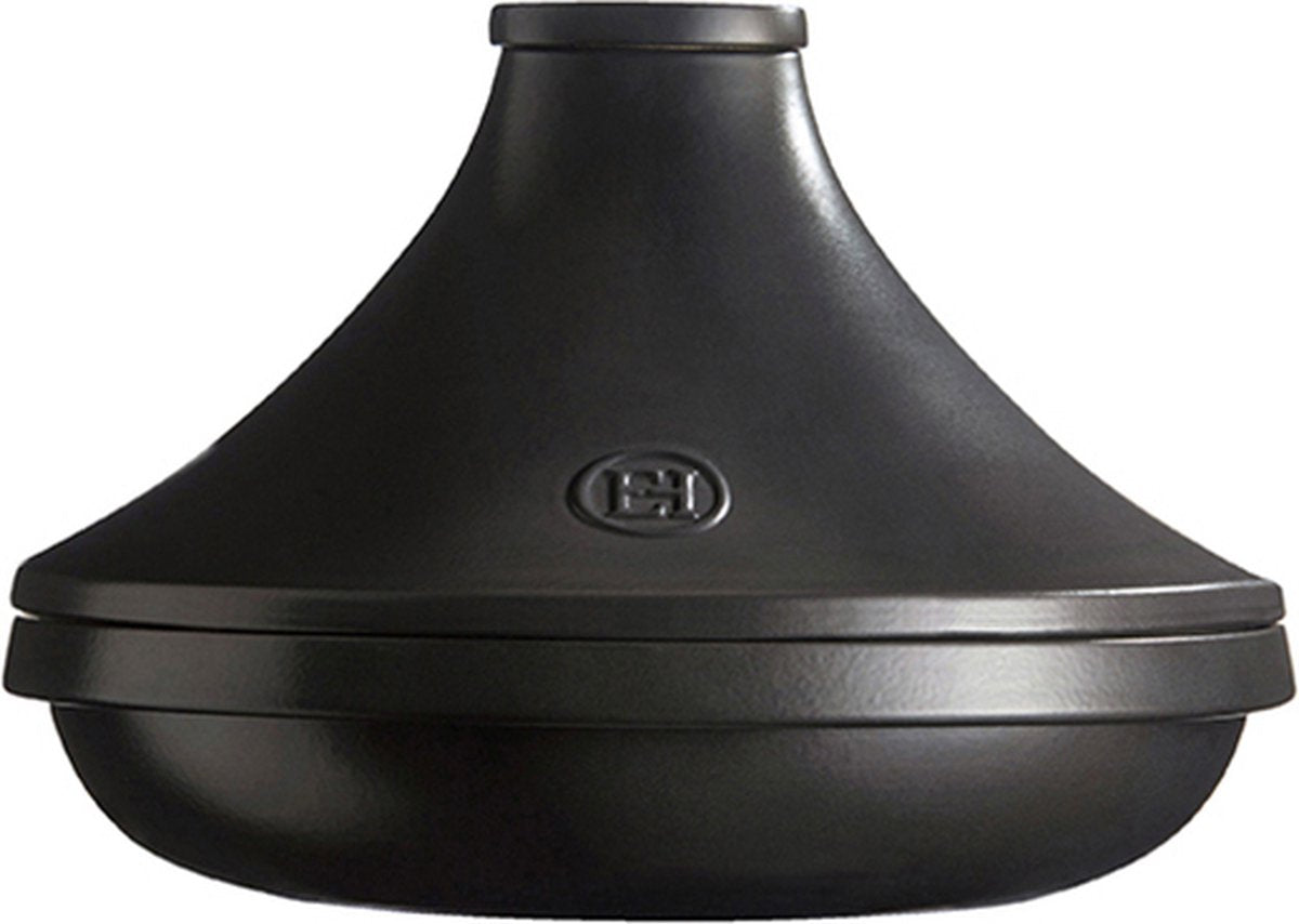 Délice à tajine Emile Henry - ø275mm - convient pour four à induction - couvercle noir