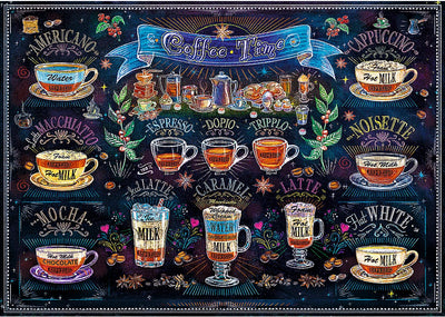 Trefl puzzle l'heure du café 500 pièces - puzzle pour les amateurs de café.