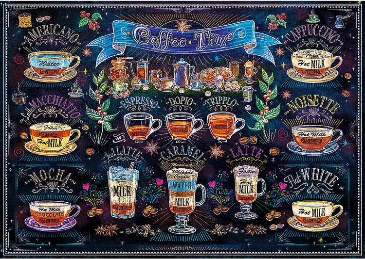 Trefl puzzle l'heure du café 500 pièces - puzzle pour les amateurs de café.