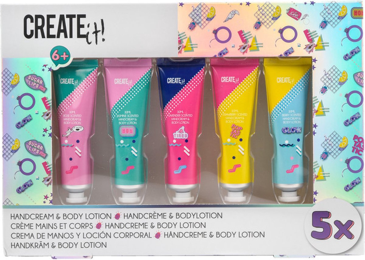 Créez-le! Crème de main et lotion pour le corps Filles poptastiques 5 pièces