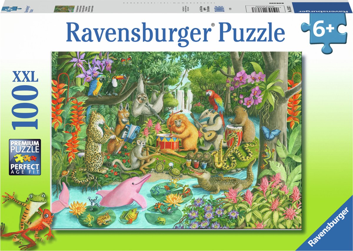 Ravensburger - Puzzle The Jungle Orchestra 100st. Xxl