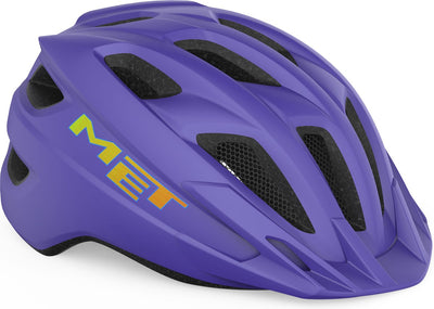 Avec casque de vélo crackerjack garçons filles - casque de vélo enfants - taille unique (52-57cm) - violet mat