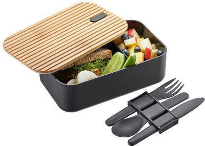 Gefu move lunch box - boîte à lunch en acier inoxydable avec couverts - 1,2 litres