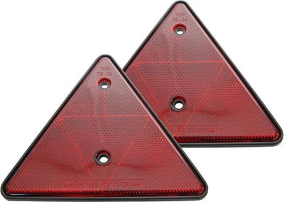 Triangles longitudinaux Carpoint lot de 2 - réflecteurs - obligatoire pour caravane - avec trous de vis