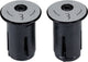Bbb cycling capuchons de guidon réfléchissants en aluminium à visser pour vélo - embouts réfléchissants vélo de route vtt - pour guidon ⌀ 18 - 22 mm - 2 pièces - noir réfléchissant - bht-97r