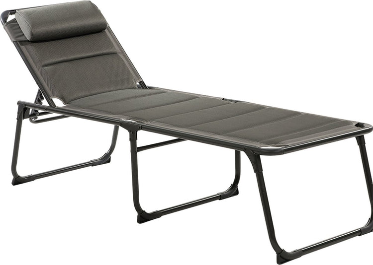 Travellife barletta chaise longue gris foncé
