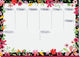 Sigel sous-main jolie - fleur amour - a3 - 30 feuilles - non daté - si-js200