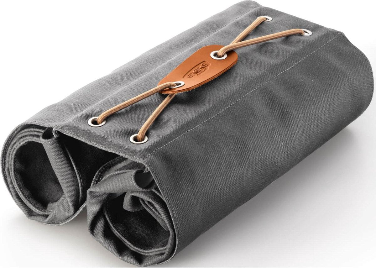 Brooks Bicycle Sac double brique de brique brun gris