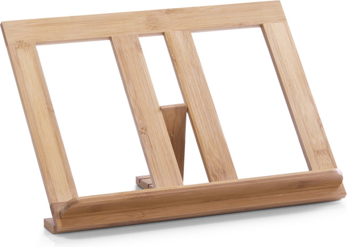 Support pour livre de cuisine Zeller - bois de bambou - marron - 35 x 20 x 20 cm - support pour livre de cuisine