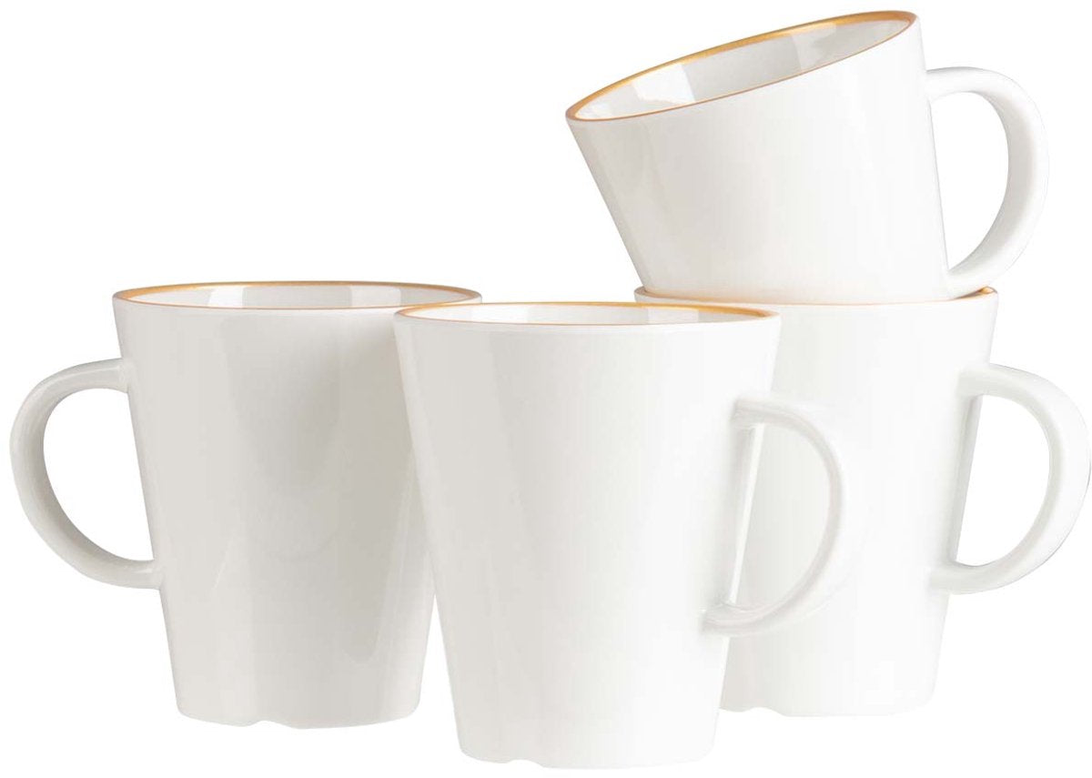 Tasse Gimex linea line - or - 350 ml - 4 pièces
