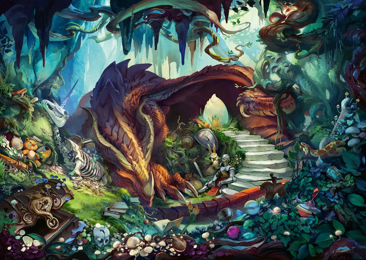 Puzzle Ravensburger Sortie dans la fantaisie de 759 pièces de Drachenhöhle.