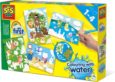 Ses mes premières couleurs avec de l'eau - Animaux cachés