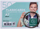 Fiches colorées Exacompta, ft A7, lignées, paquet de 50 pièces