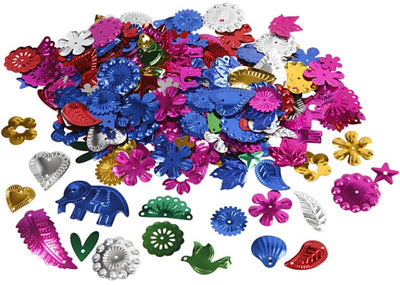 Paillettes Creativ company, taille 15-45 mm, couleurs fortes, 30 gr 1 boîte