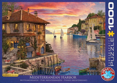 Eurographics - Port méditerranéen - Dominic Davison - 1000 pièces 68×48cm (l×h) - puzzle