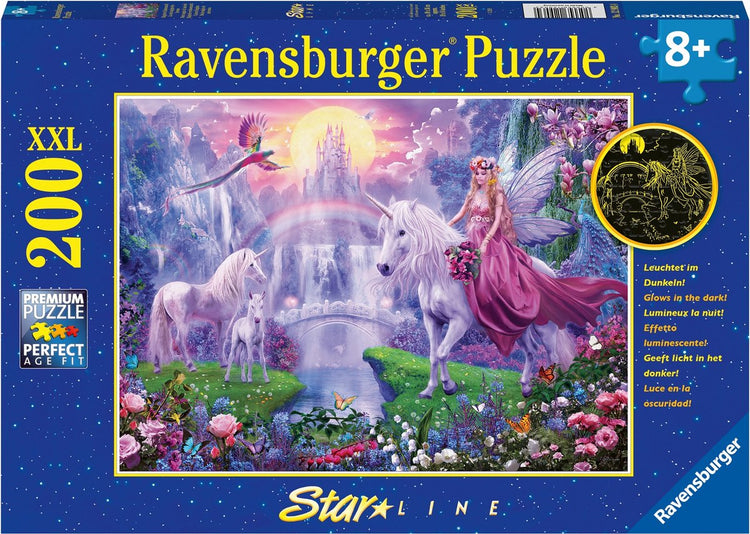 Ravensburger - Magical Unicorn Night 200 pièces xxl
