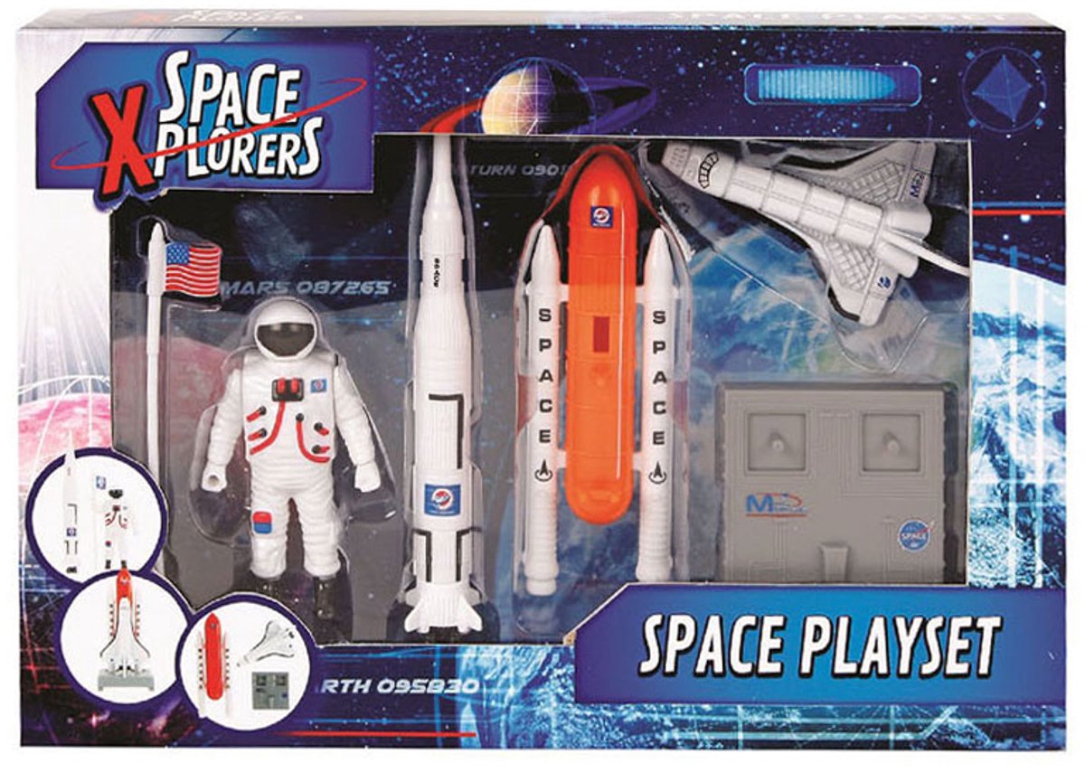 Space Xplorers Space Shuttle Play Set, 6dlg.