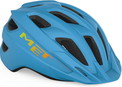 Avec crackerjack mips casque de vélo garçons filles - casque de vélo enfants - taille unique (52-57cm) - cyan mat