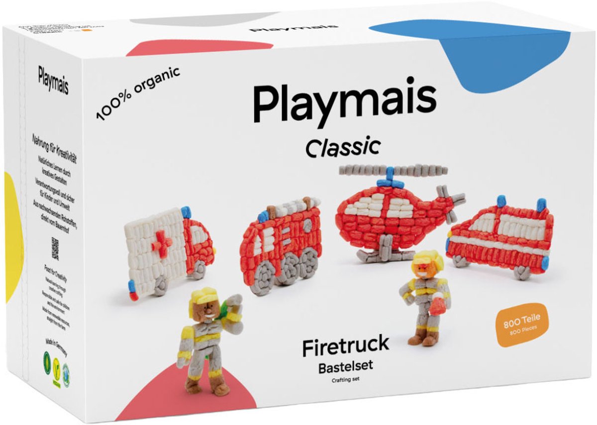 Pompiers classiques Playmais - 800 pcs.