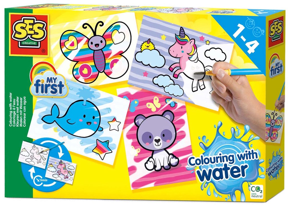 Ses mes premières couleurs avec l'eau - animaux fantastiques